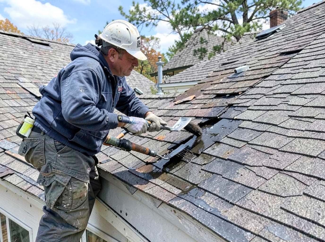 Shingle Roof Leak Repair in Logan